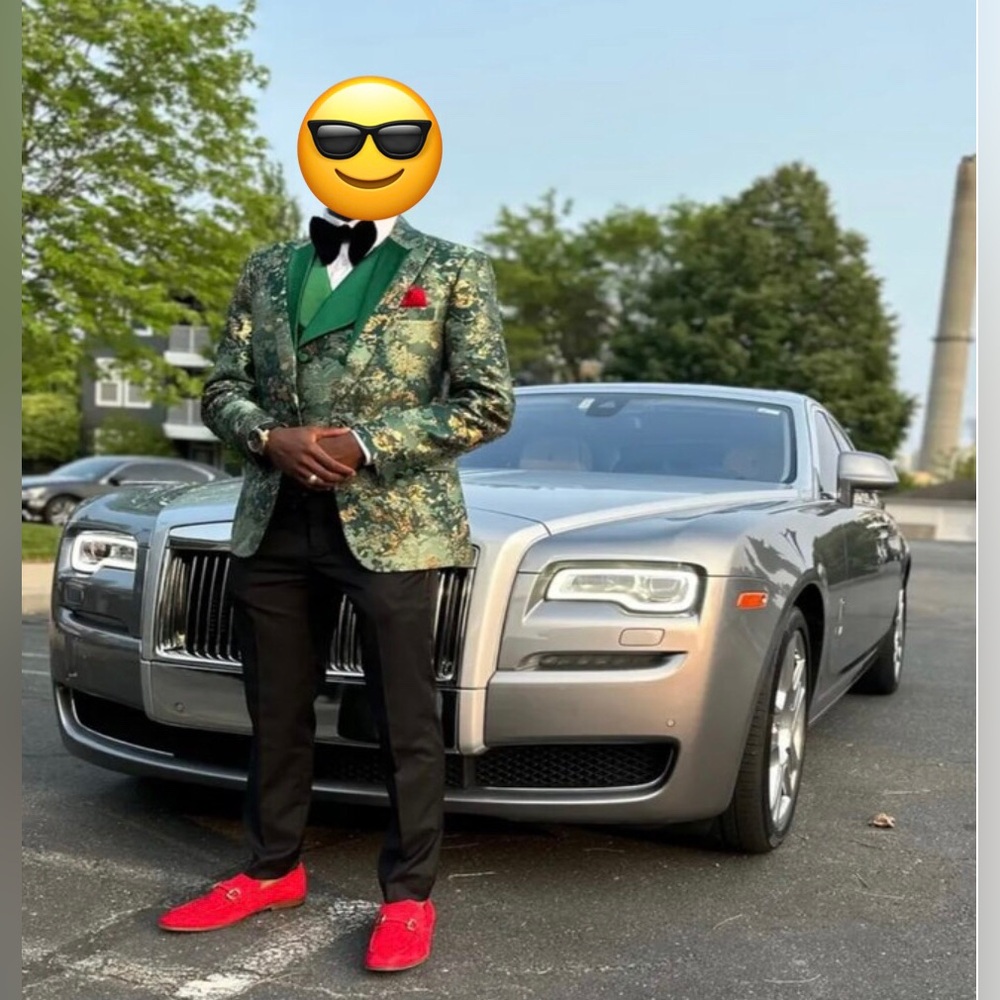 Green & Gold Camo Tuxedo – 3 Piece